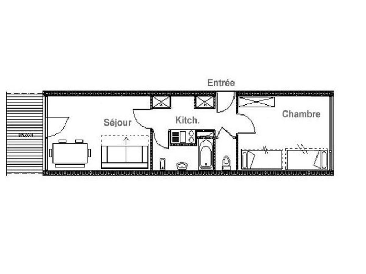 Charmant T2 Avec Balcon Sud, Proche Pistes Et Commerces, Ideal Familles, Les Belleville - Fr-1-344-838 Saint-Martin-de-Belleville Exterior photo